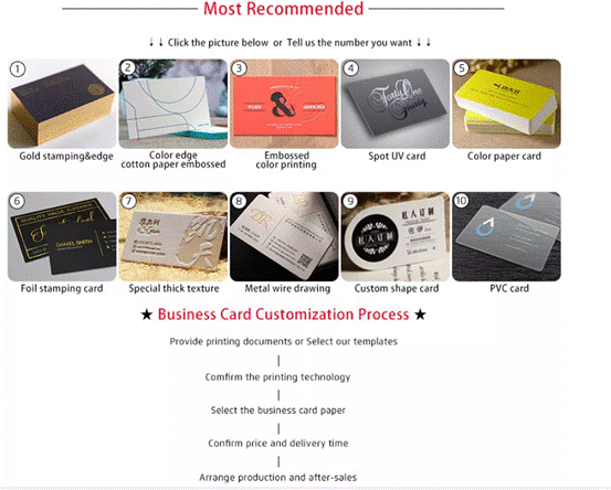 Die Cut Shaped Cards Customization Process