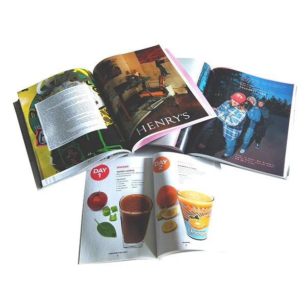 Fashionable Magazine With Glue Binding